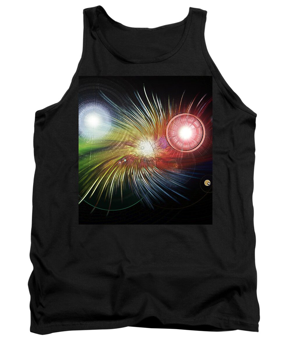 Color Burst Tank Top featuring the photograph Flash Wrapped by Bill and Linda Tiepelman