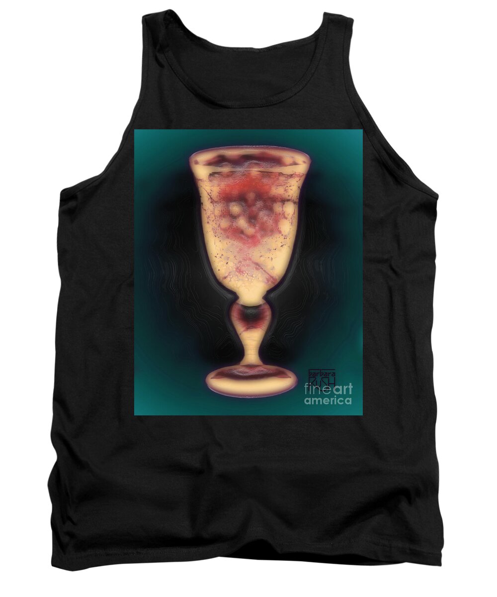 Beverage Glass Art Tank Top featuring the photograph Floating Beverage Glass by Barbara Rush
