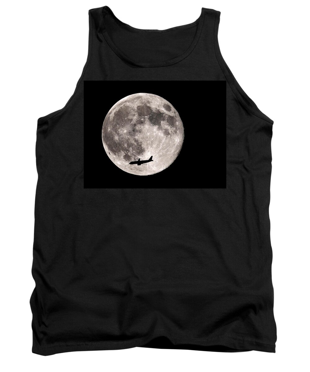 Moon Tank Top featuring the photograph Fly Me to the Super Moon by William Jobes