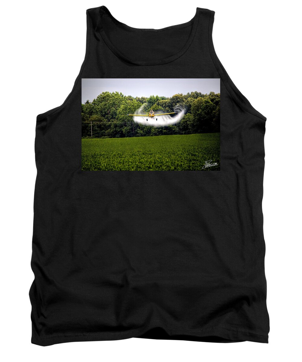 Air Tank Top featuring the photograph Flying Low by David Zarecor
