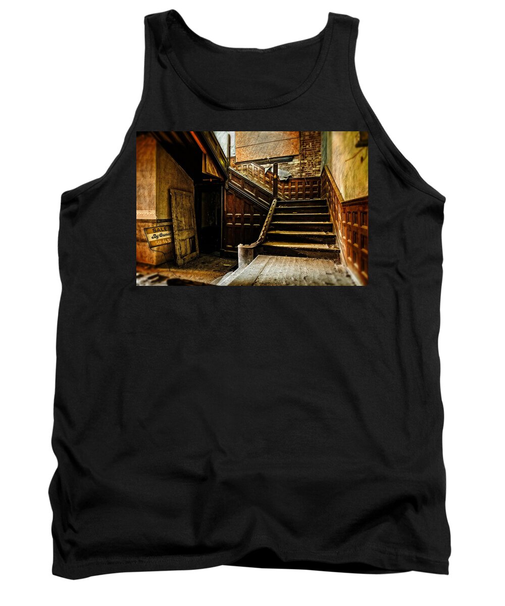 Mansion Tank Top featuring the photograph For Sale by Owner by Brett Engle
