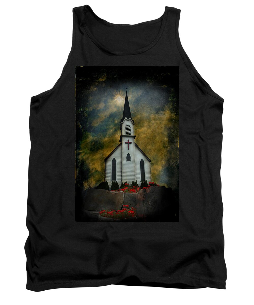 Middle America Tank Top featuring the photograph For Some - A Rock by Jeff Burgess