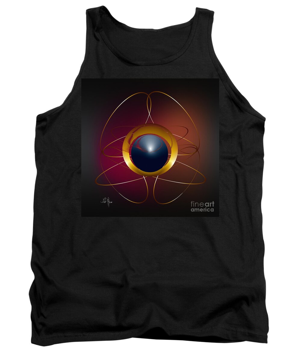 Light Tank Top featuring the digital art Forms Of Light by Leo Symon