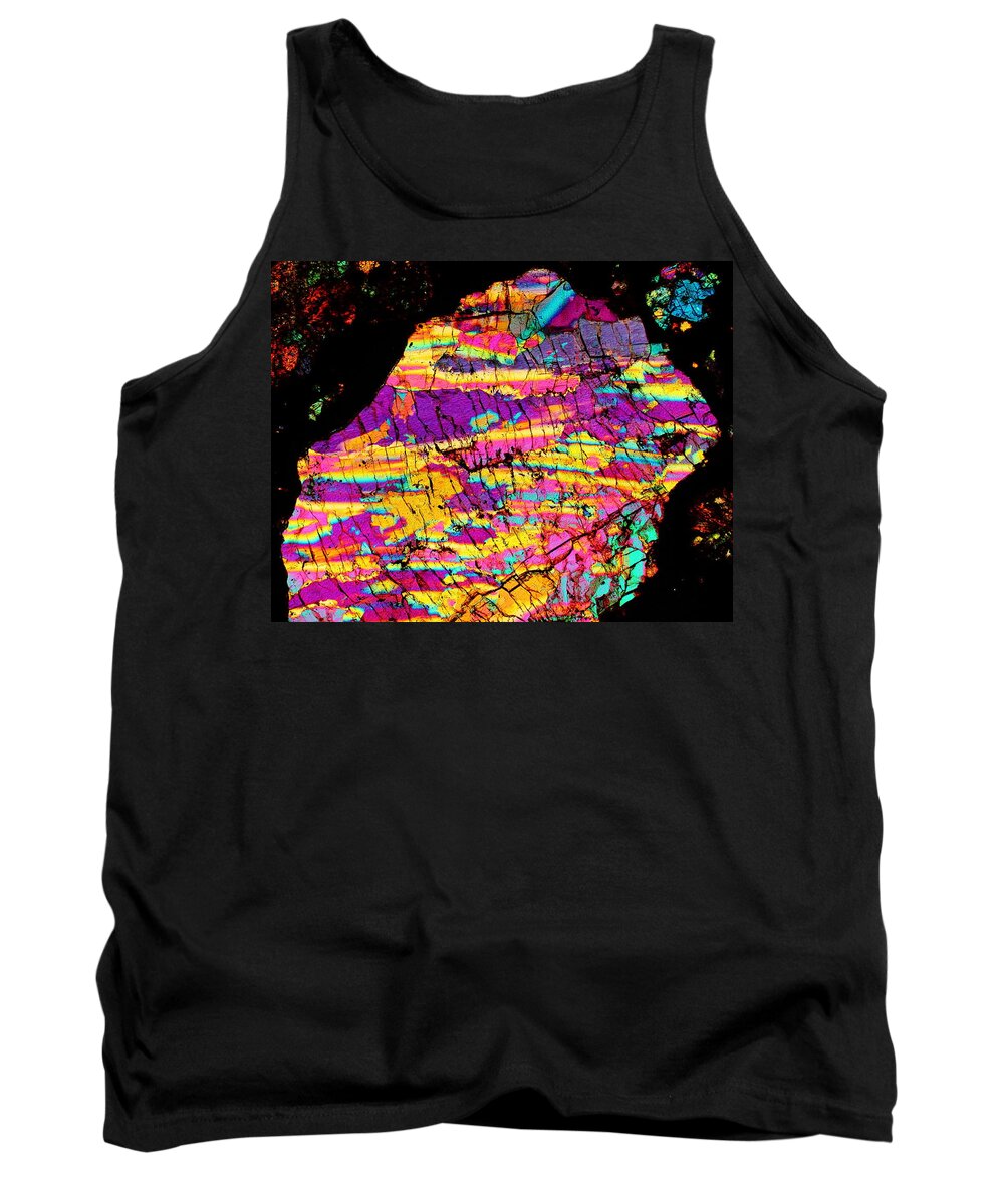 Meteorites Tank Top featuring the photograph Fractured Sunrise On Planet Magoo by Hodges Jeffery