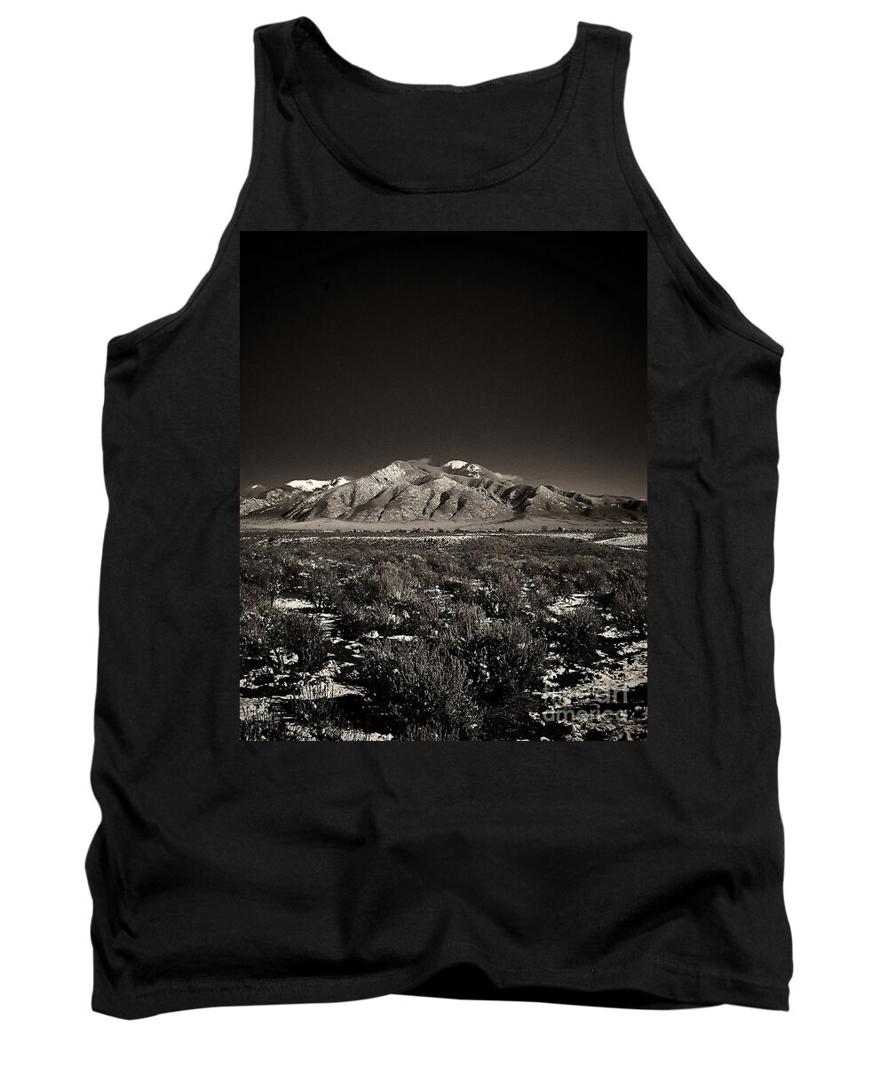 Taos Tank Top featuring the photograph Fresh Snow by Charles Muhle