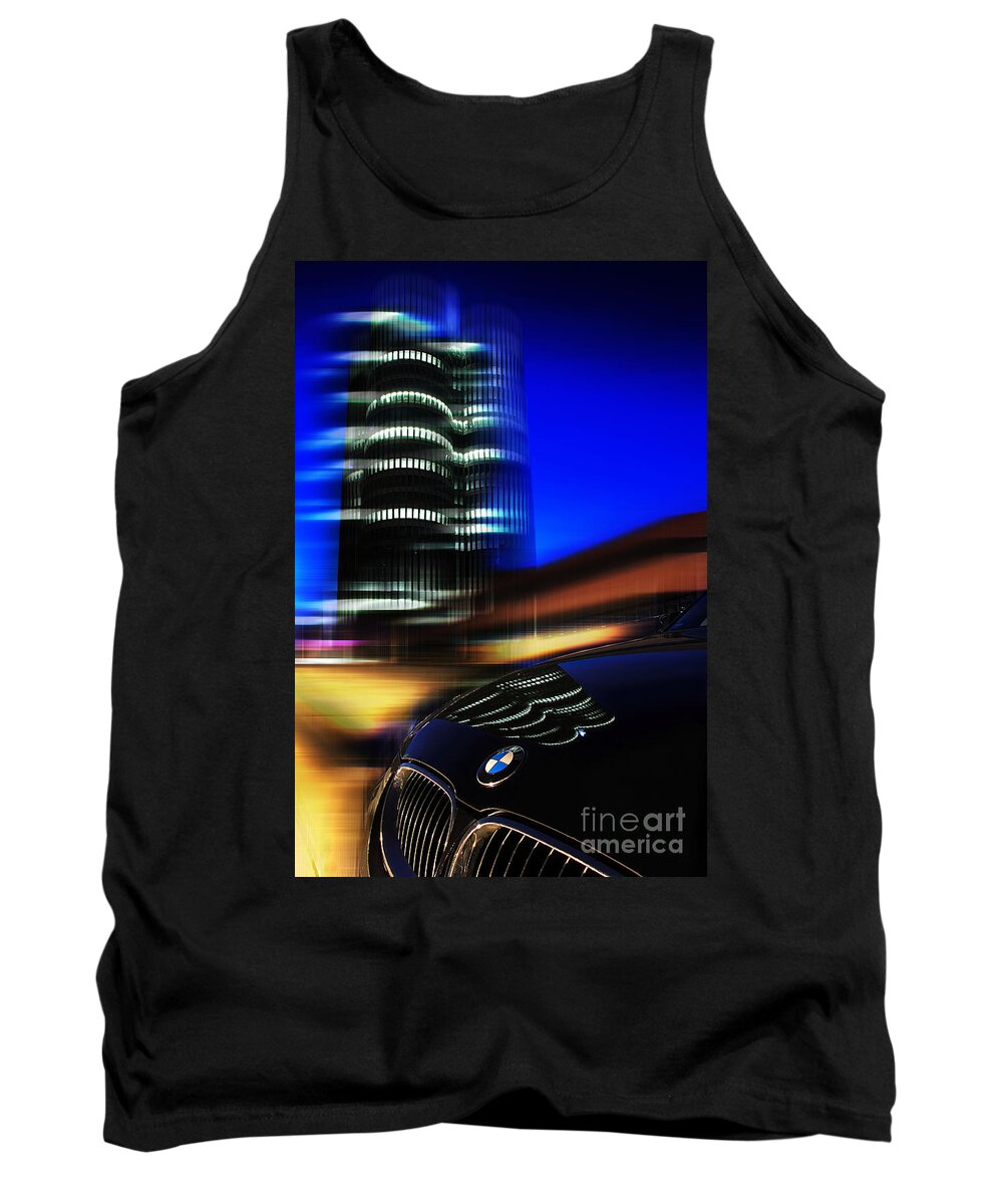 Abstract Tank Top featuring the photograph Freude am Fahren by Hannes Cmarits