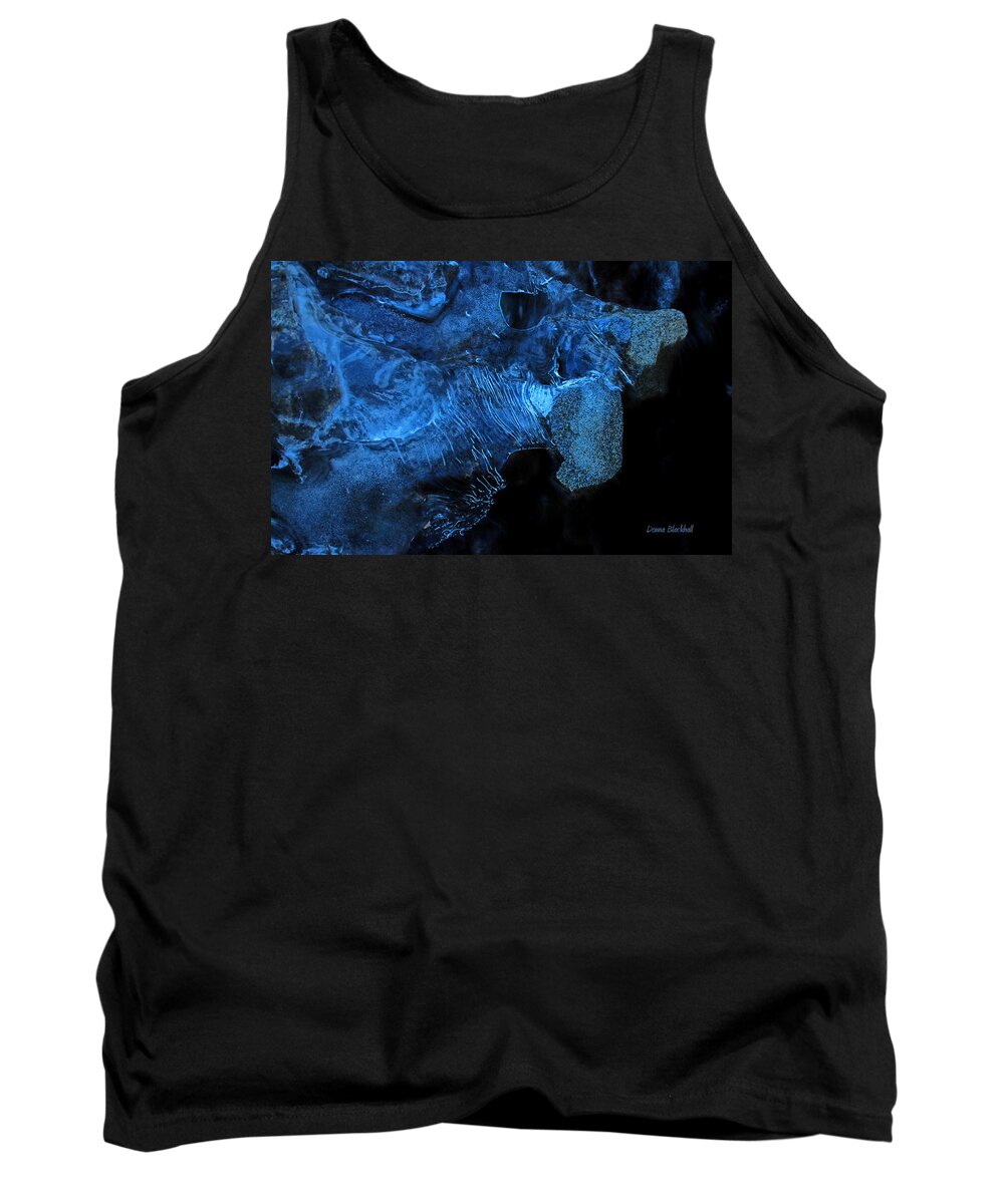 Abstract Tank Top featuring the photograph Frozen Stone Fish by Donna Blackhall
