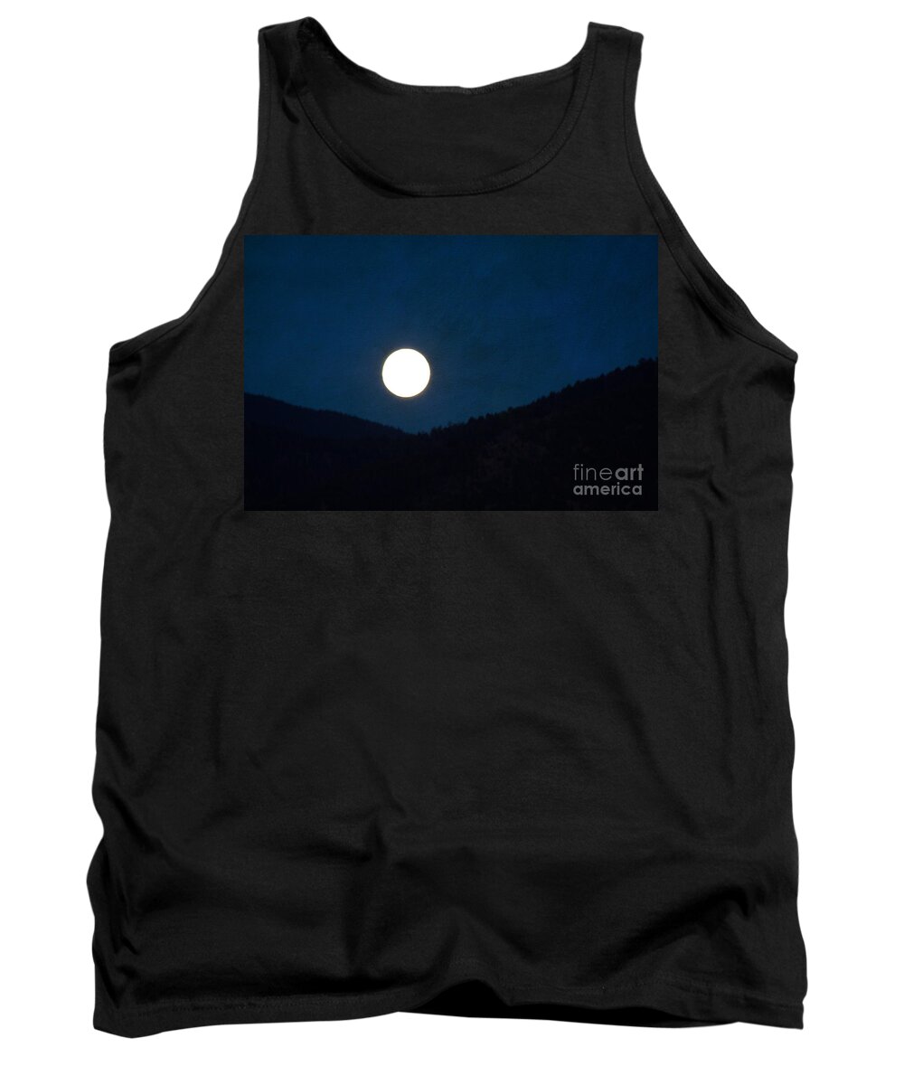 Moon Tank Top featuring the photograph Full Moon Tonight by Roselynne Broussard