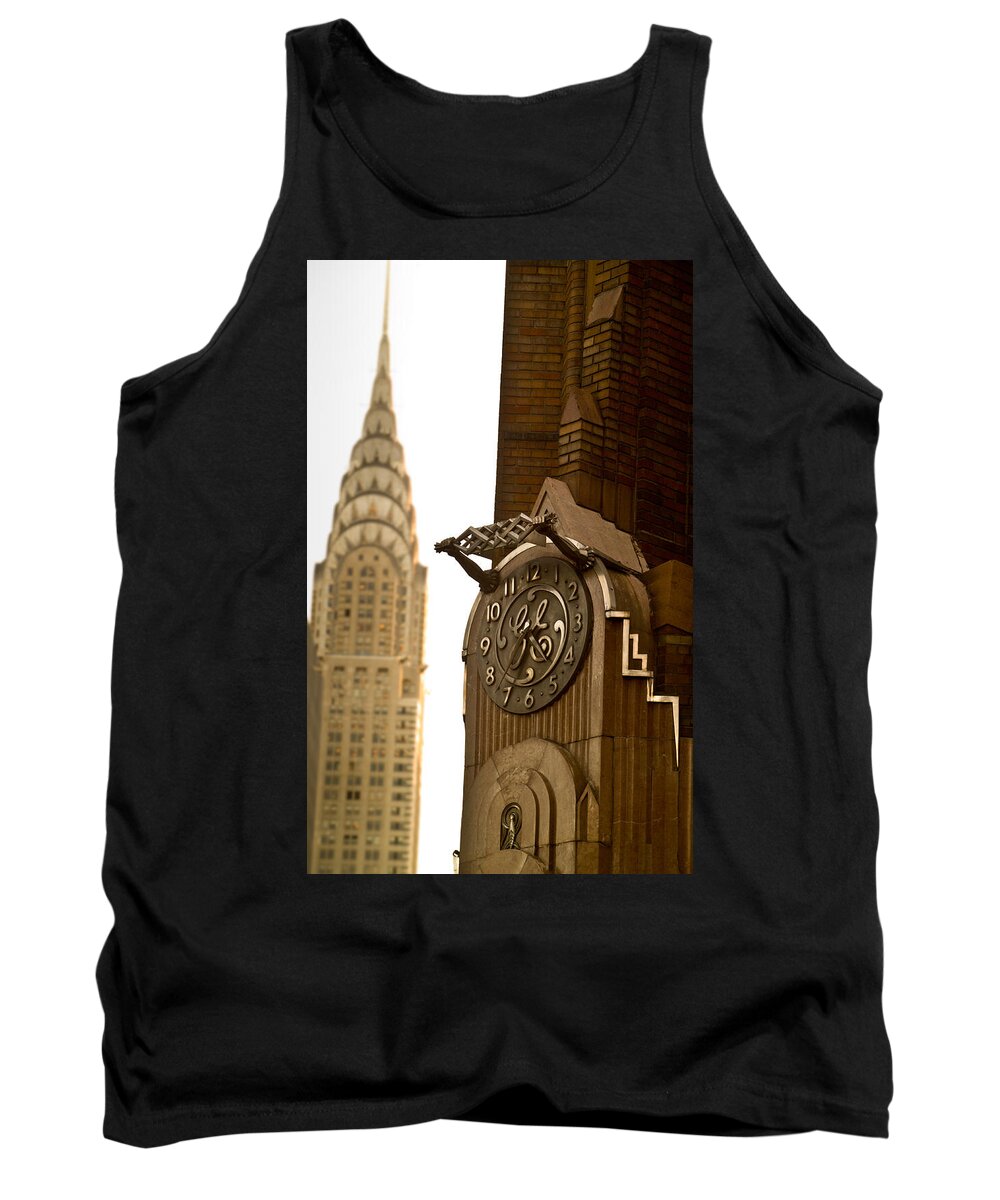 New York Tank Top featuring the photograph General Electric Building 1 by David Smith