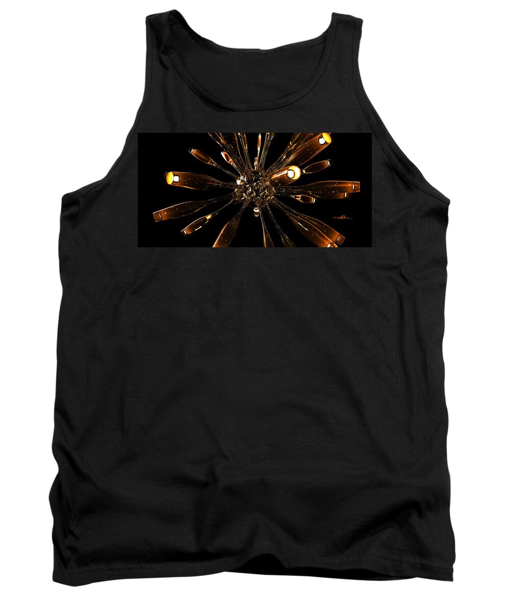 Realism Tank Top featuring the digital art Glass Organism Hot by William Ladson