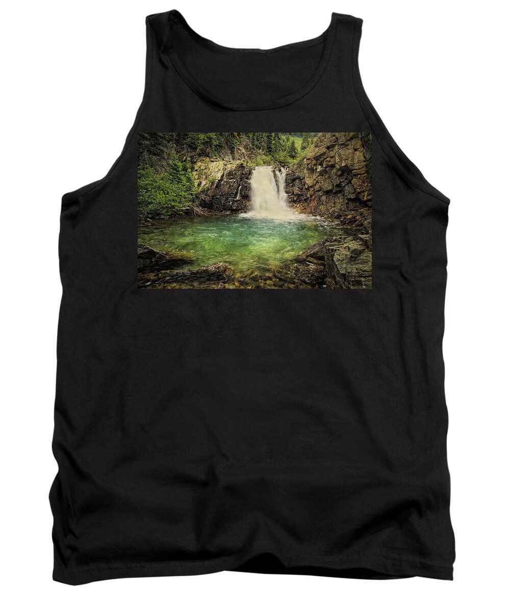 Waterfall Tank Top featuring the photograph Glory Pool by Priscilla Burgers