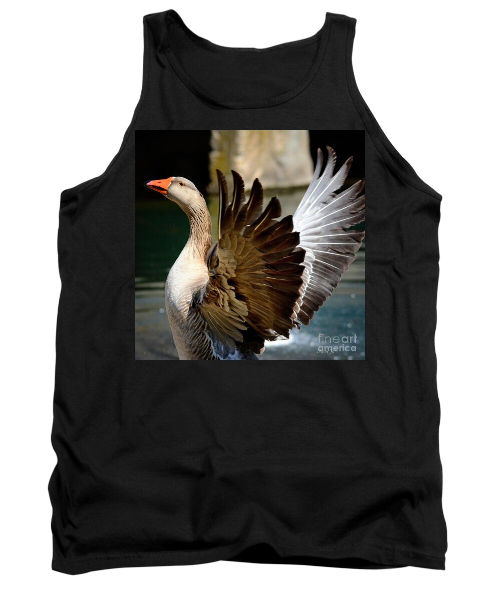 Nature Tank Top featuring the photograph Goose Feathers by Nava Thompson
