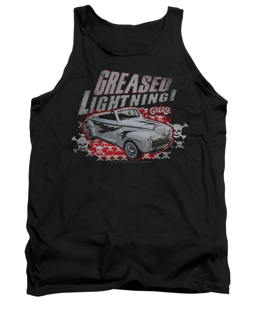 Grease Tank Top featuring the digital art Grease - Greased Lightening by Brand A