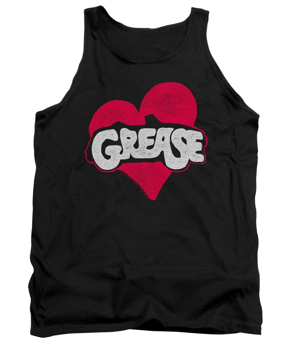 Grease Tank Top featuring the digital art Grease - Heart by Brand A