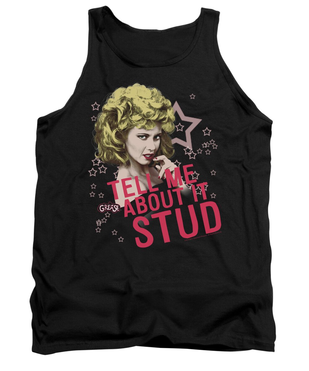 Tank Top featuring the digital art Grease - Tell Me About It Stud by Brand A