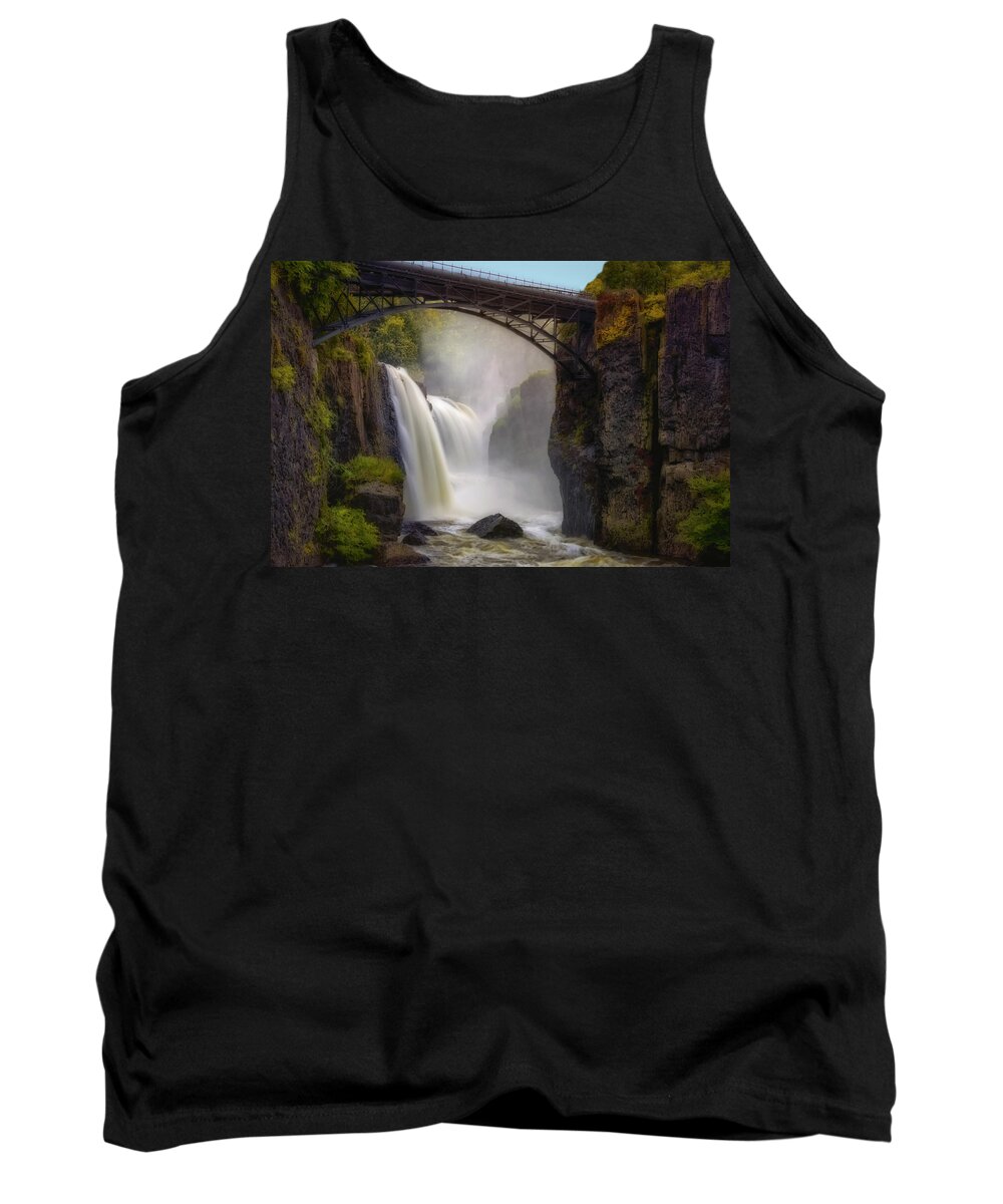 Paterson Great Falls National Historical Park Tank Top featuring the photograph Great Falls Mist by Susan Candelario