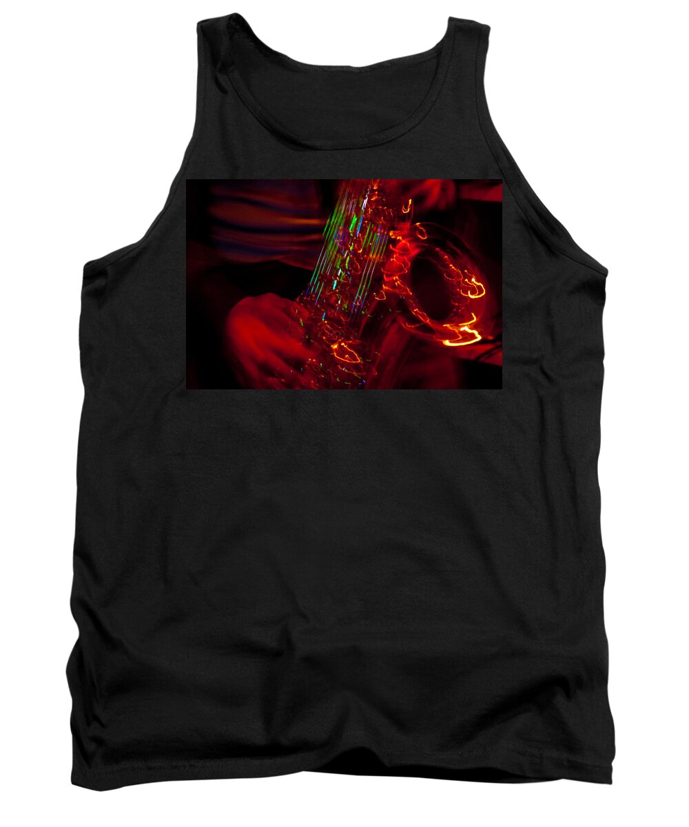 Impressionist Tank Top featuring the photograph Great Sax by Alex Lapidus