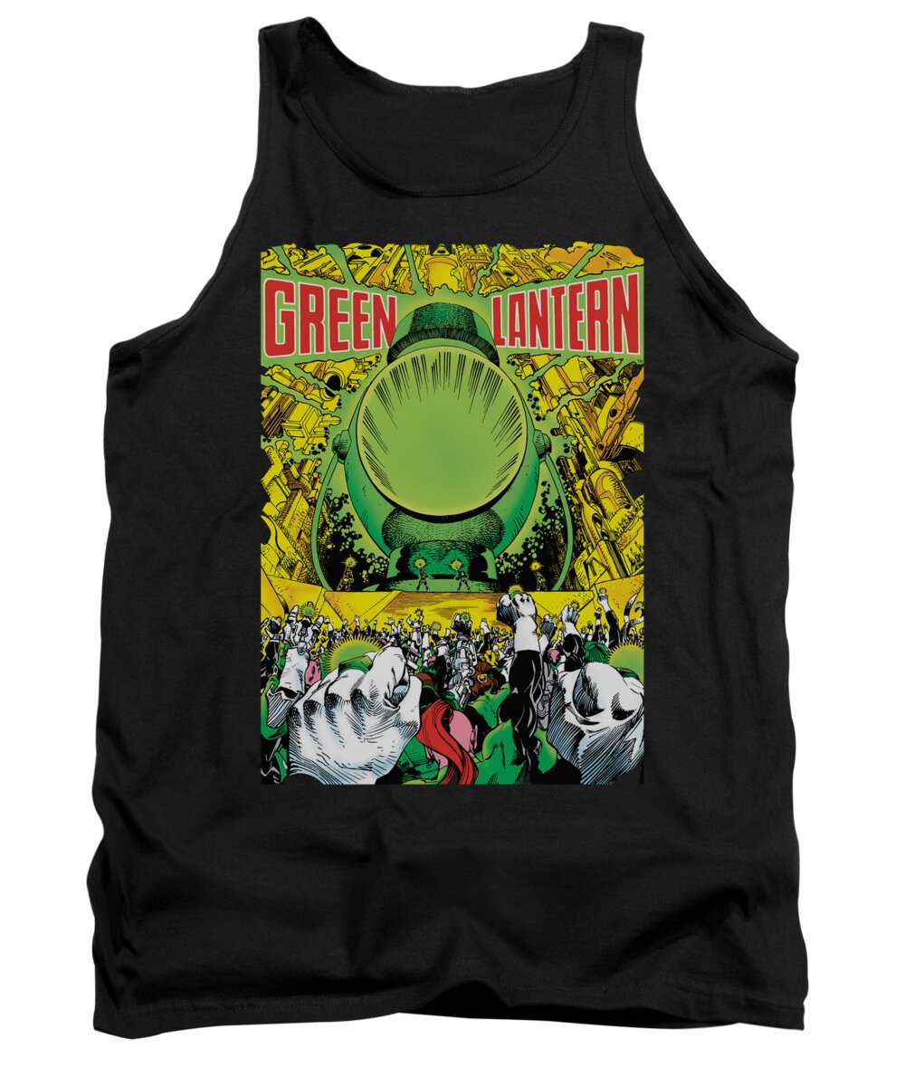 Green Lantern Tank Top featuring the digital art Green Lantern - Gl #200 Cover by Brand A