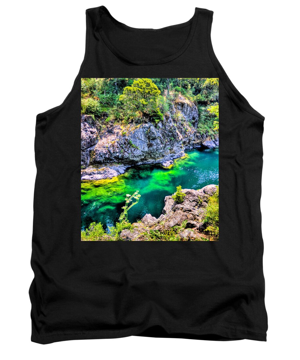 Green Tank Top featuring the photograph Green River by Jonny D