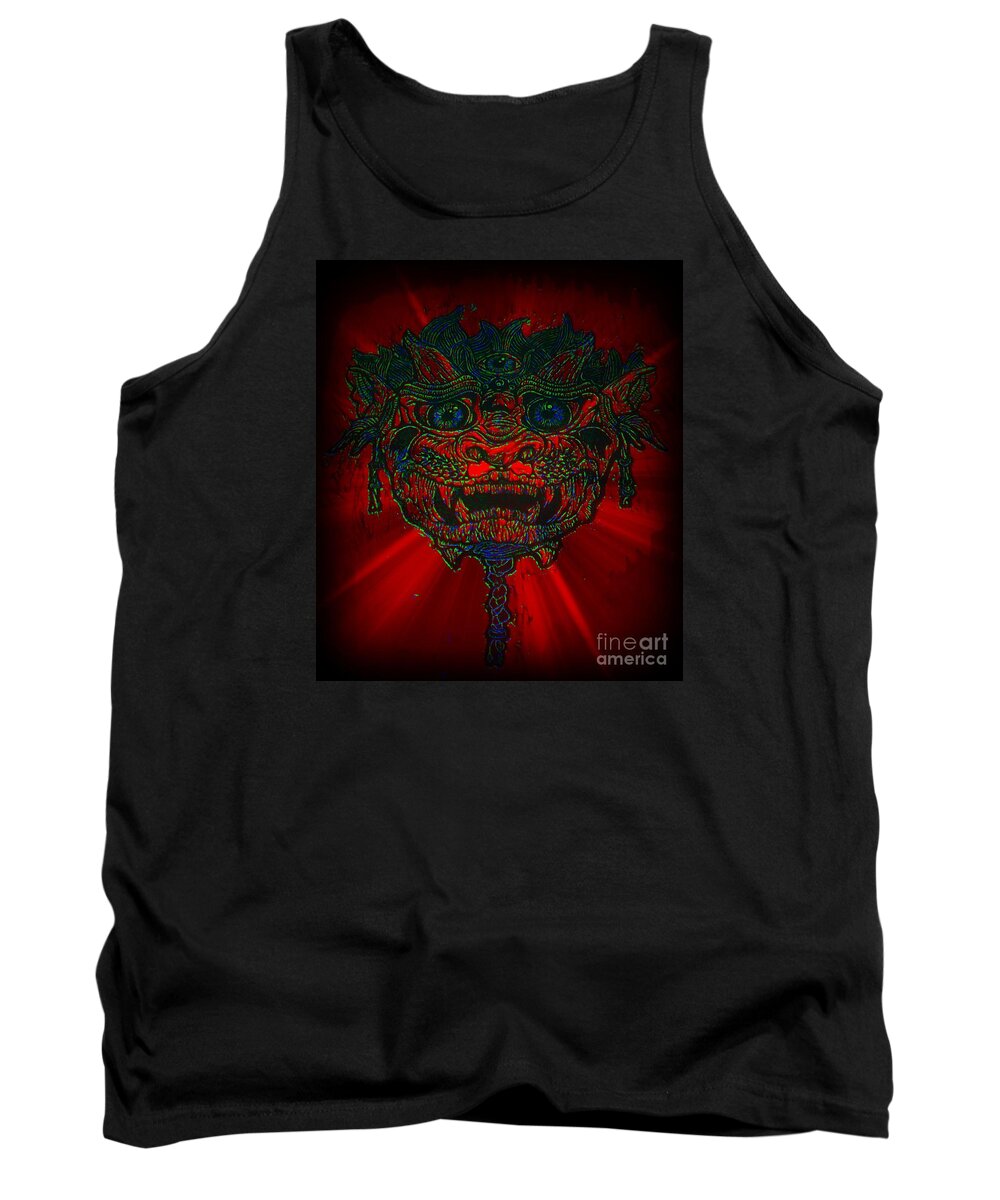  Tank Top featuring the photograph Gremlin in Dynamic Color by Kelly Awad