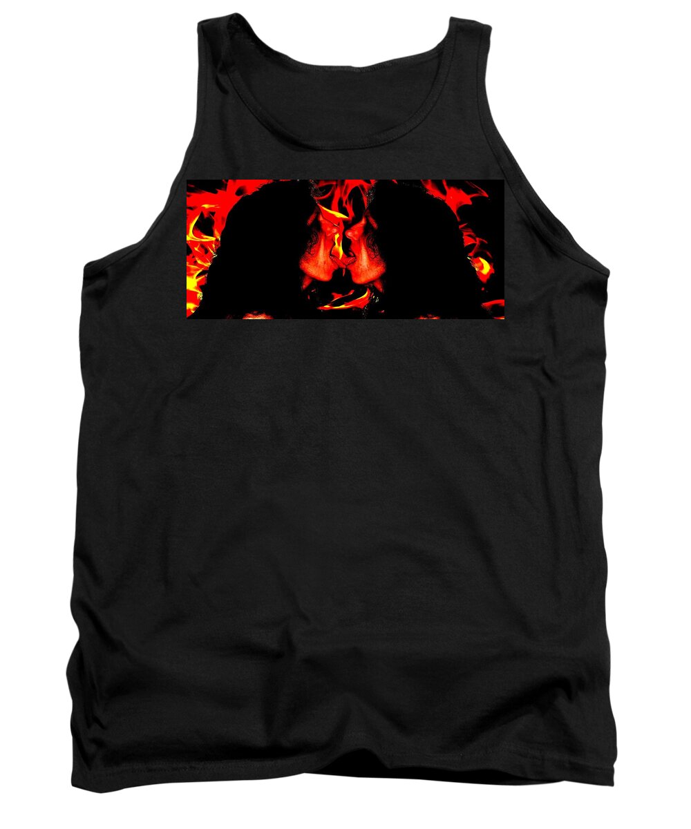 Flame Tank Top featuring the photograph Hell looks like heaven to me by Guy Pettingell