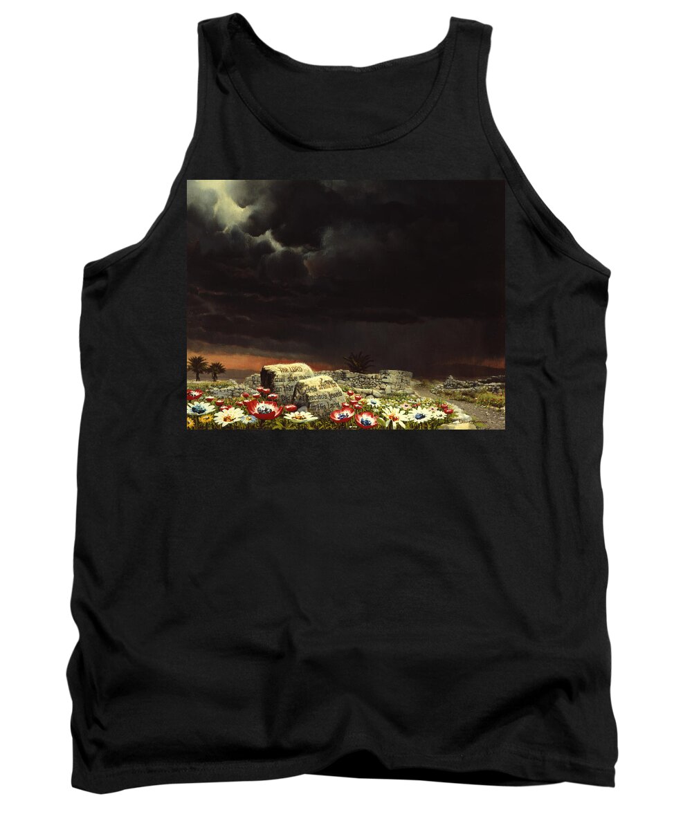Jewels Tank Top featuring the painting His Jewels by Graham Braddock