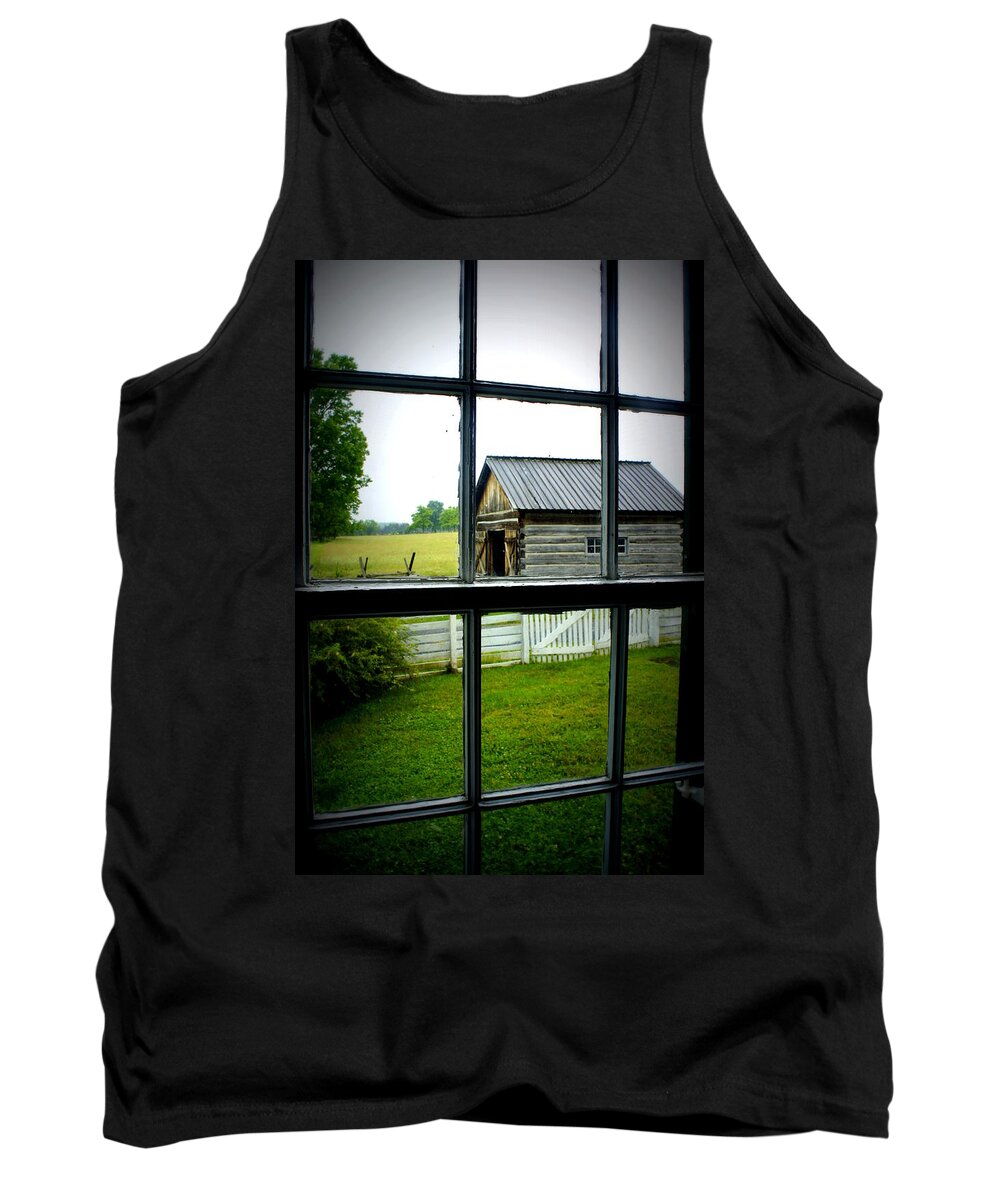 Window Tank Top featuring the photograph Historic New Market by Laurie Perry