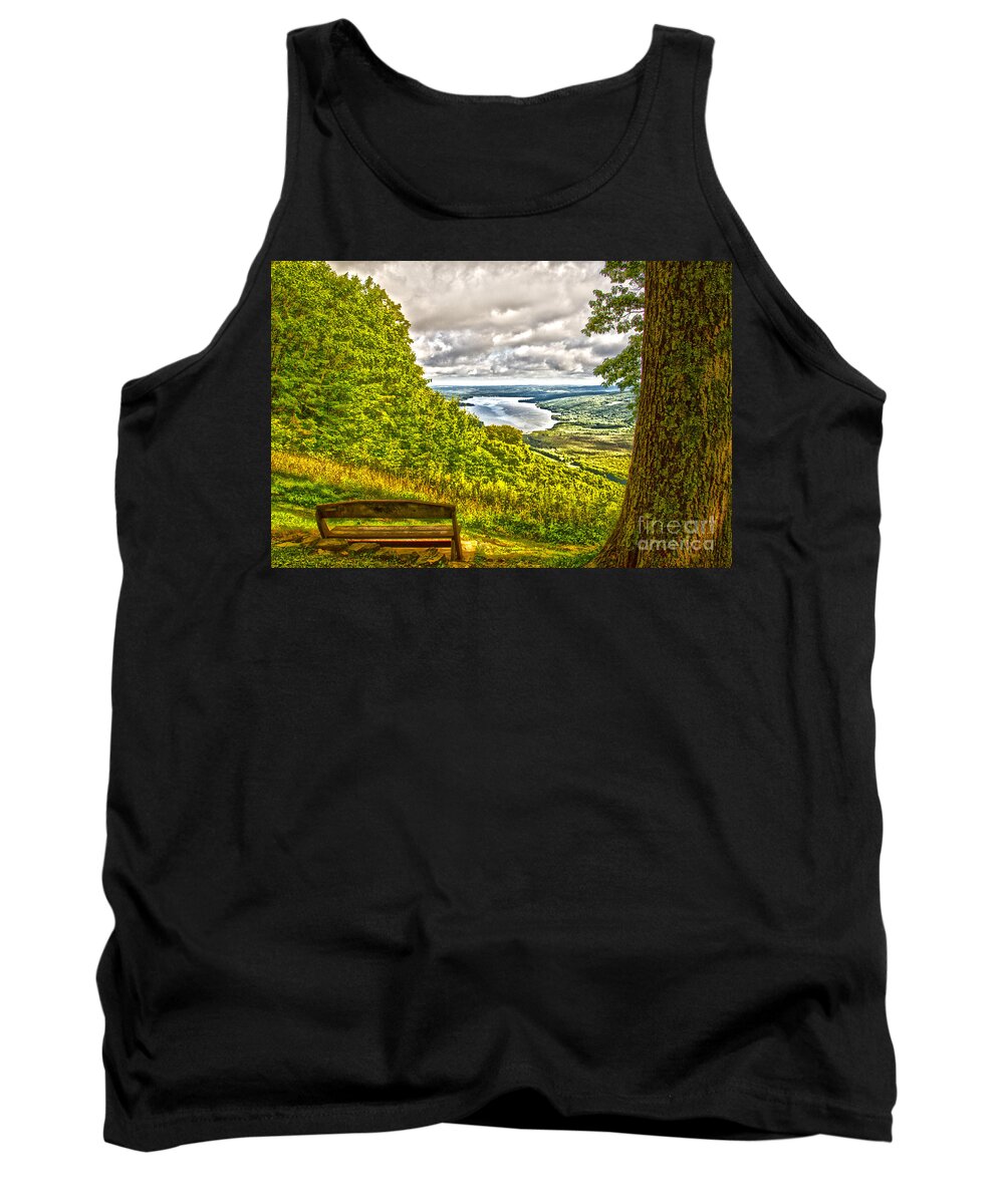 Honeoye Tank Top featuring the photograph Honeoye Lake Overlook by William Norton