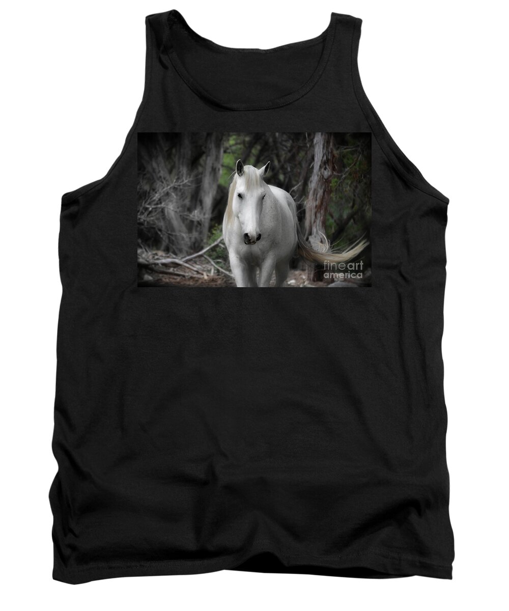 Horse Tank Top featuring the photograph Horse With No Name by Peggy Franz