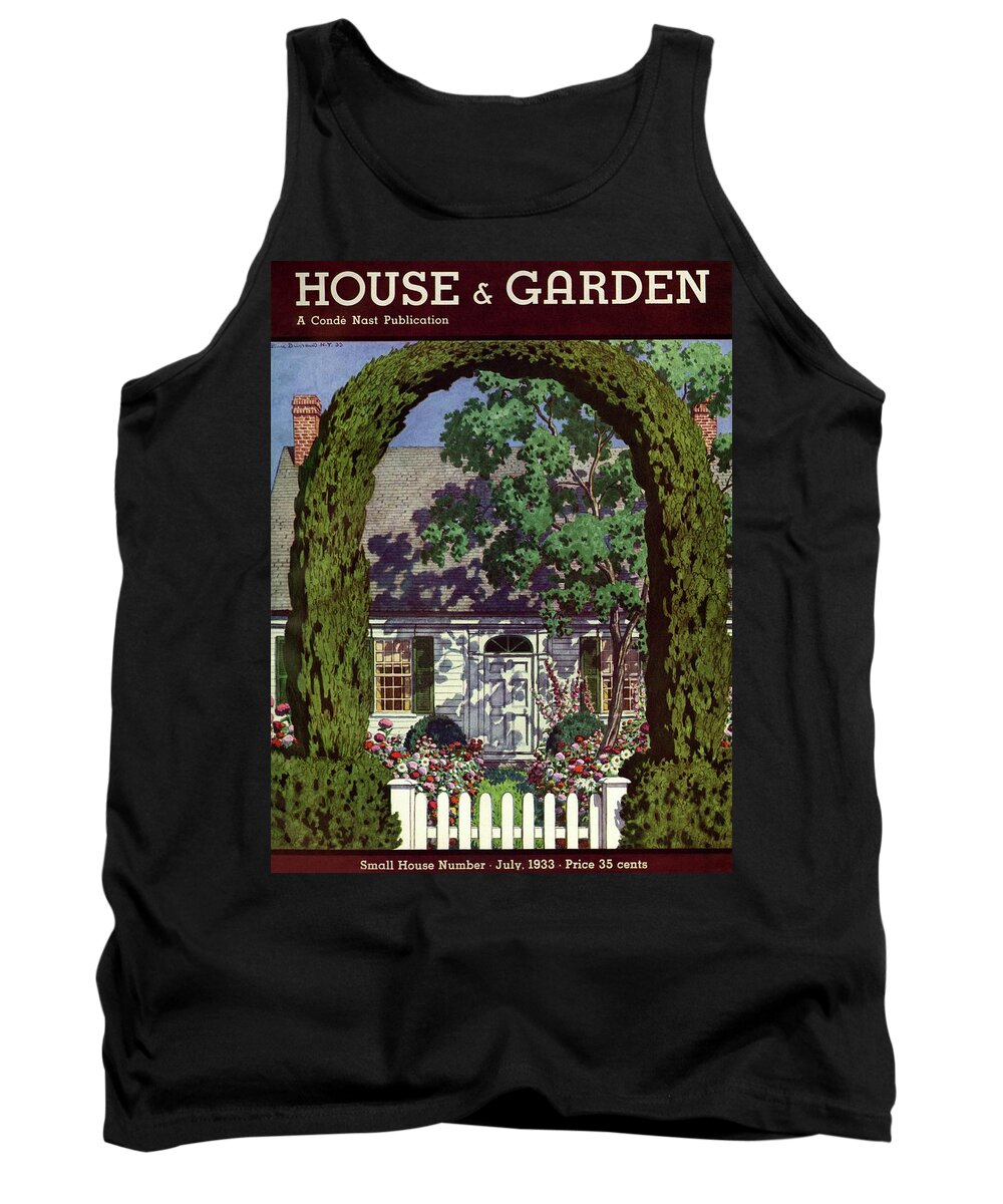 House And Garden Tank Top featuring the photograph House And Garden Small House Number by Pierre Brissaud
