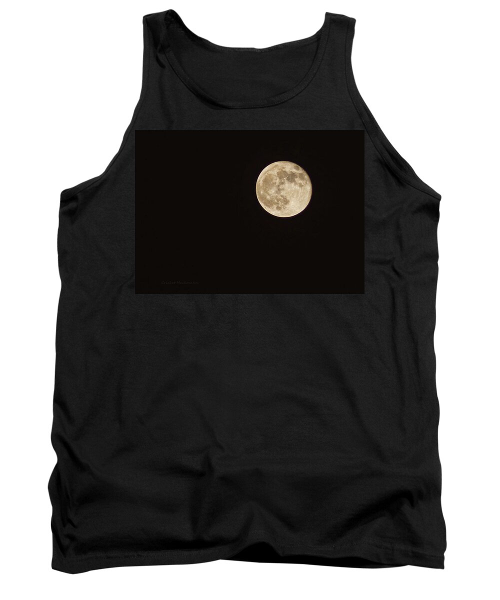 Moon Tank Top featuring the photograph Hunter's Moon by Cricket Hackmann