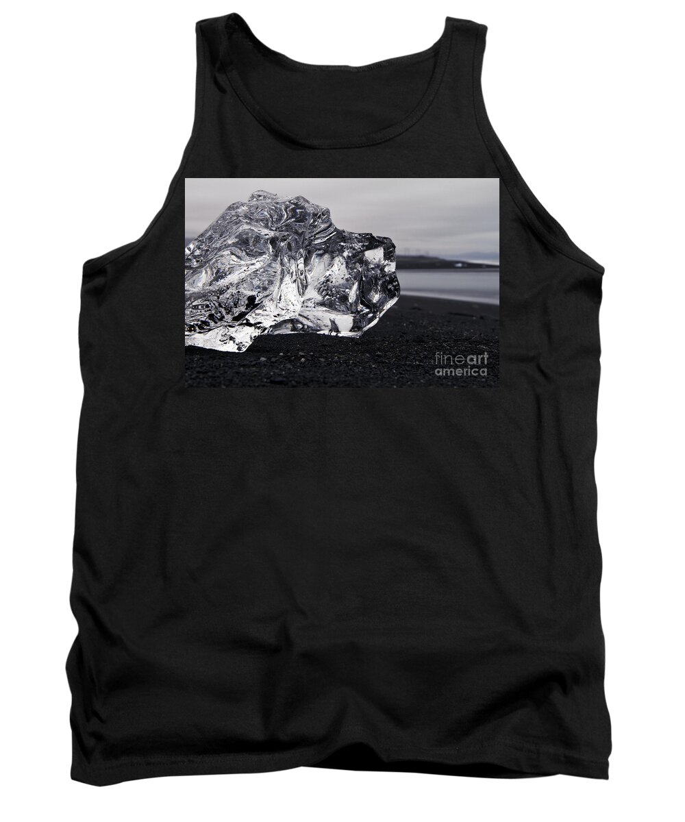 Jokulsarlon Tank Top featuring the photograph ice by Gunnar Orn Arnason