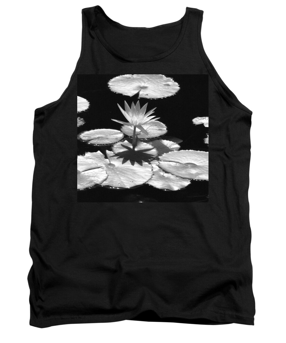 Water Lily Tank Top featuring the photograph Infrared - Water Lily 02 by Pamela Critchlow