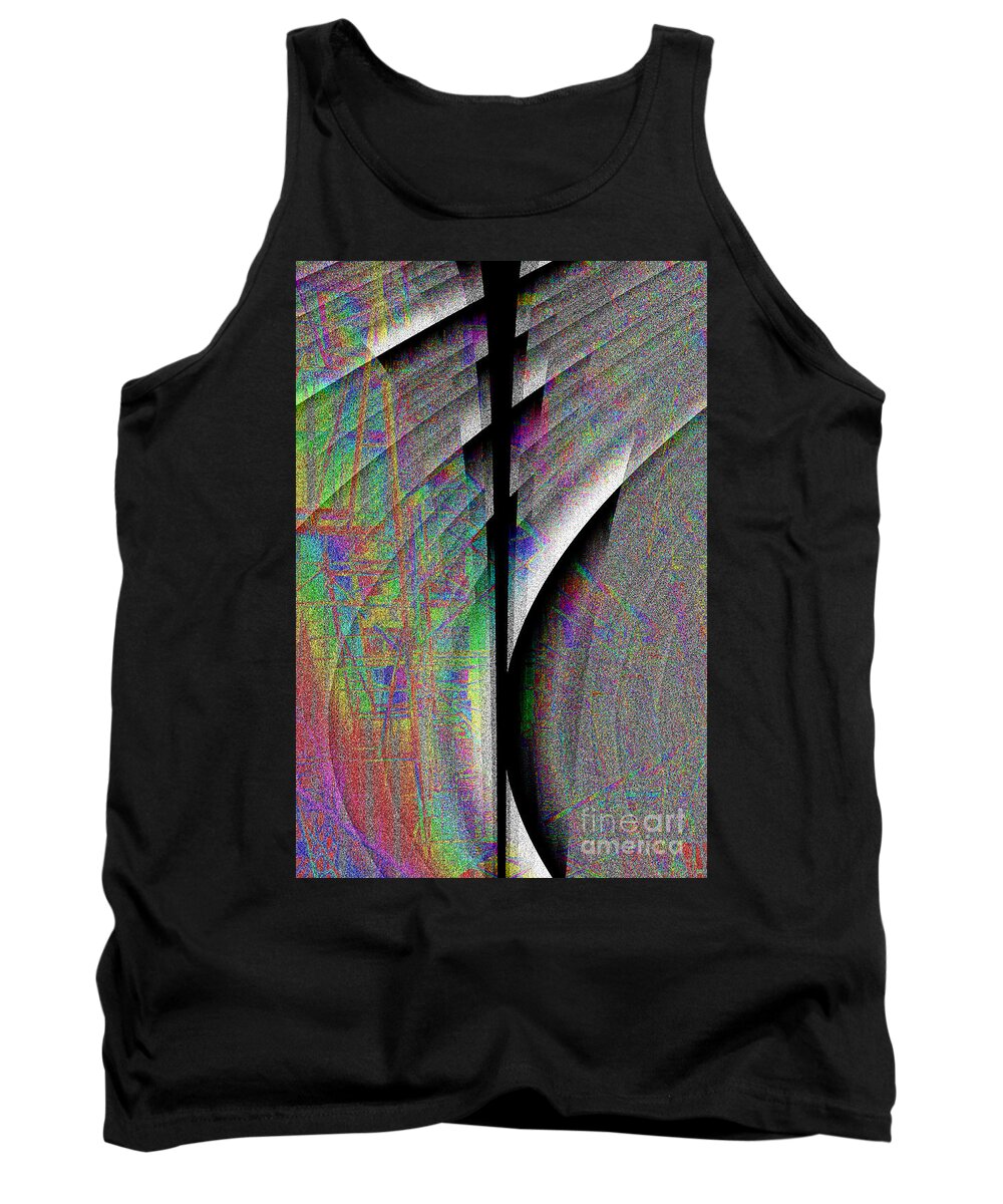 Abstract Tank Top featuring the digital art Intercession by Jack Bowman
