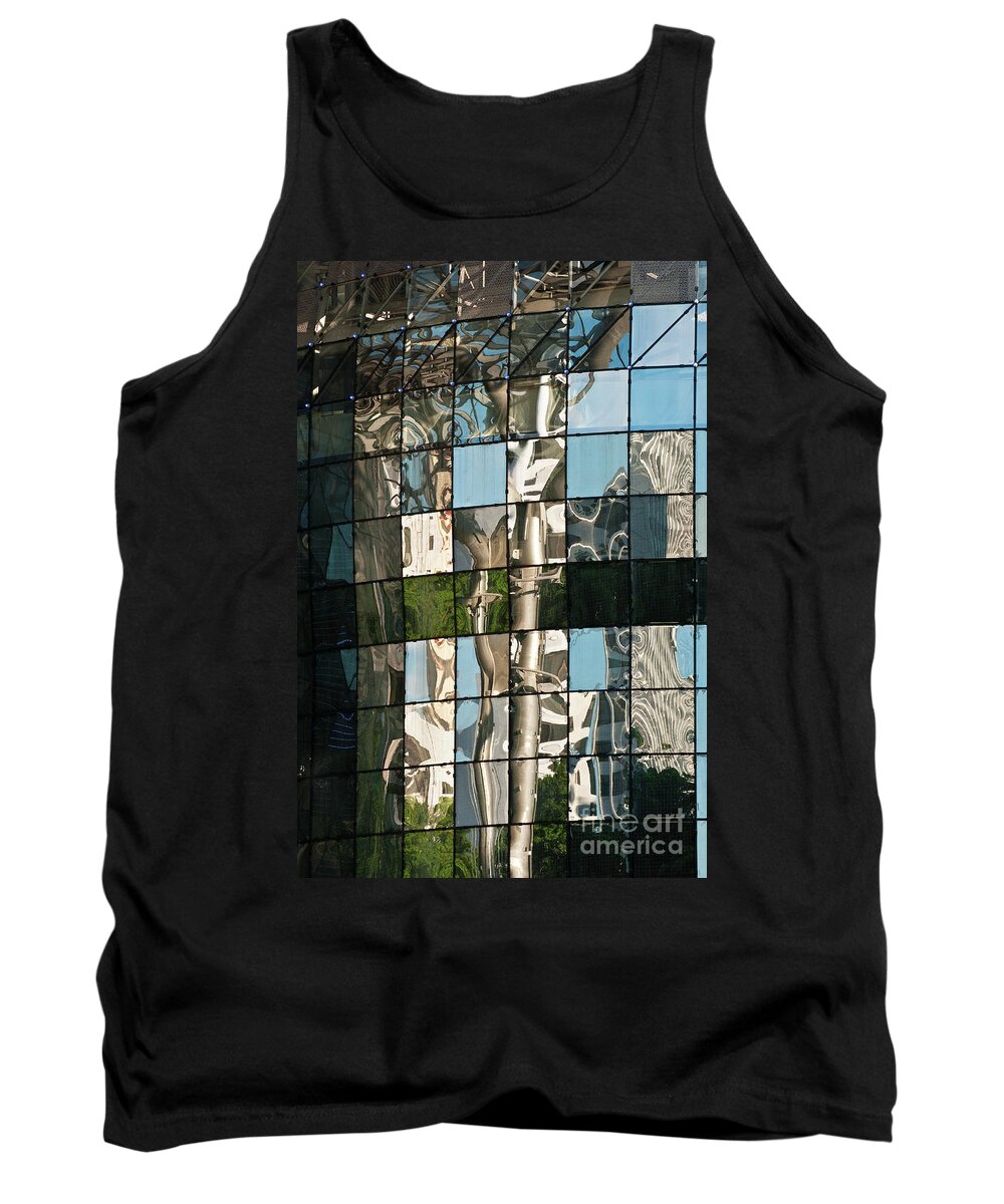 Singapore Tank Top featuring the photograph ION Orchard Reflections by Rick Piper Photography