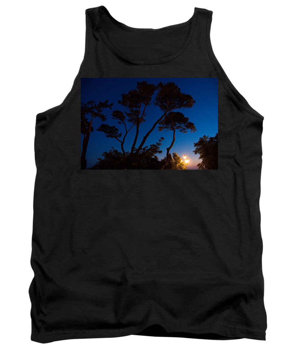 Dusk Tank Top featuring the painting Italian dusk by Marco Busoni
