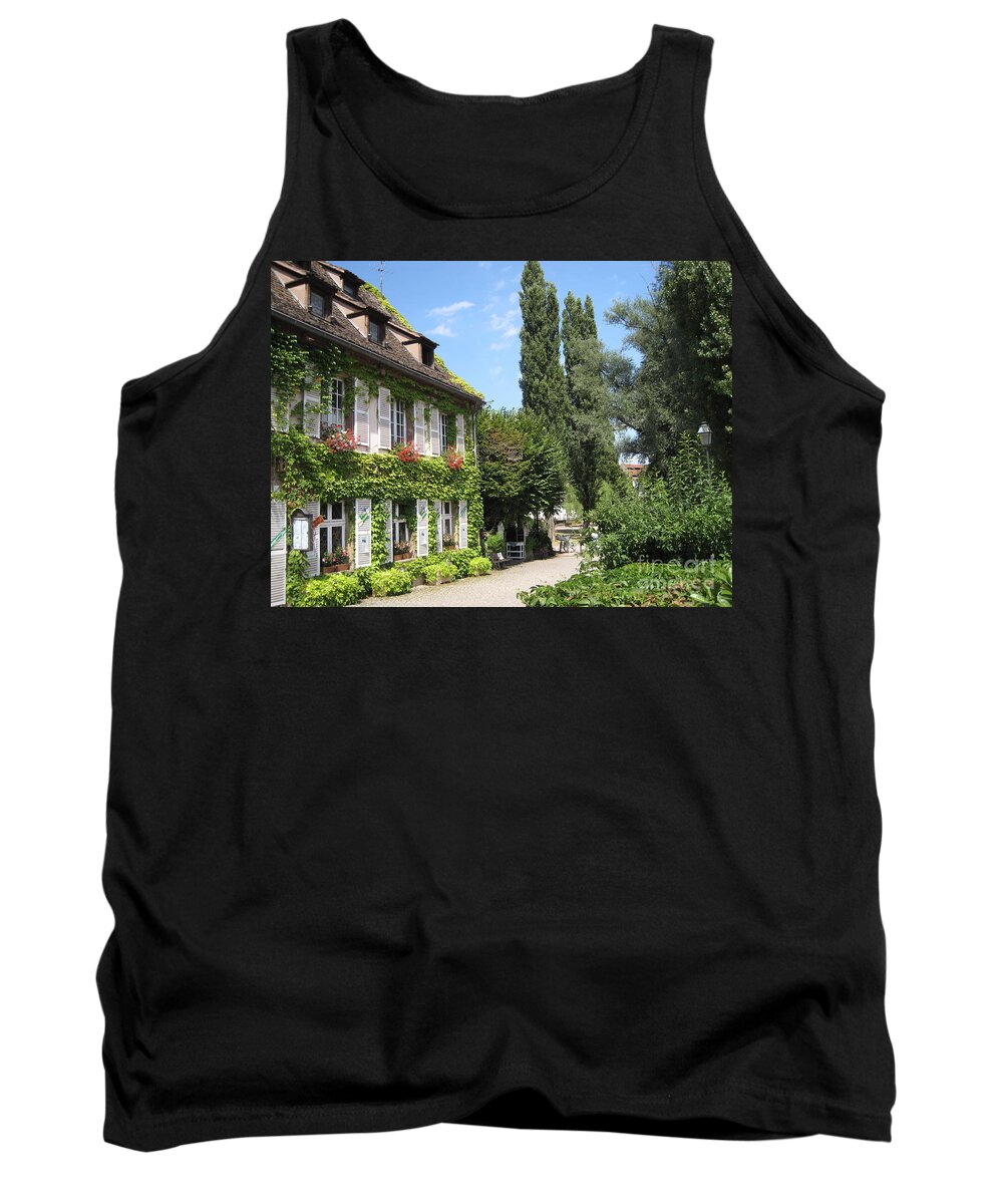 Timber Tank Top featuring the photograph Ivy covered house in Strasbourg France by Amanda Mohler