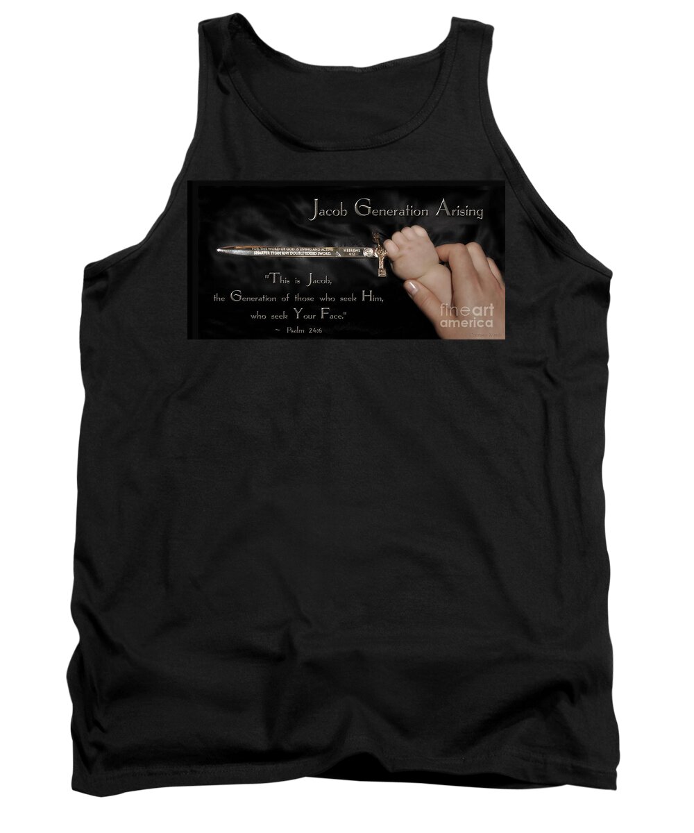 Jacob Generation Art Tank Top featuring the digital art Jacob Generation by Constance Woods