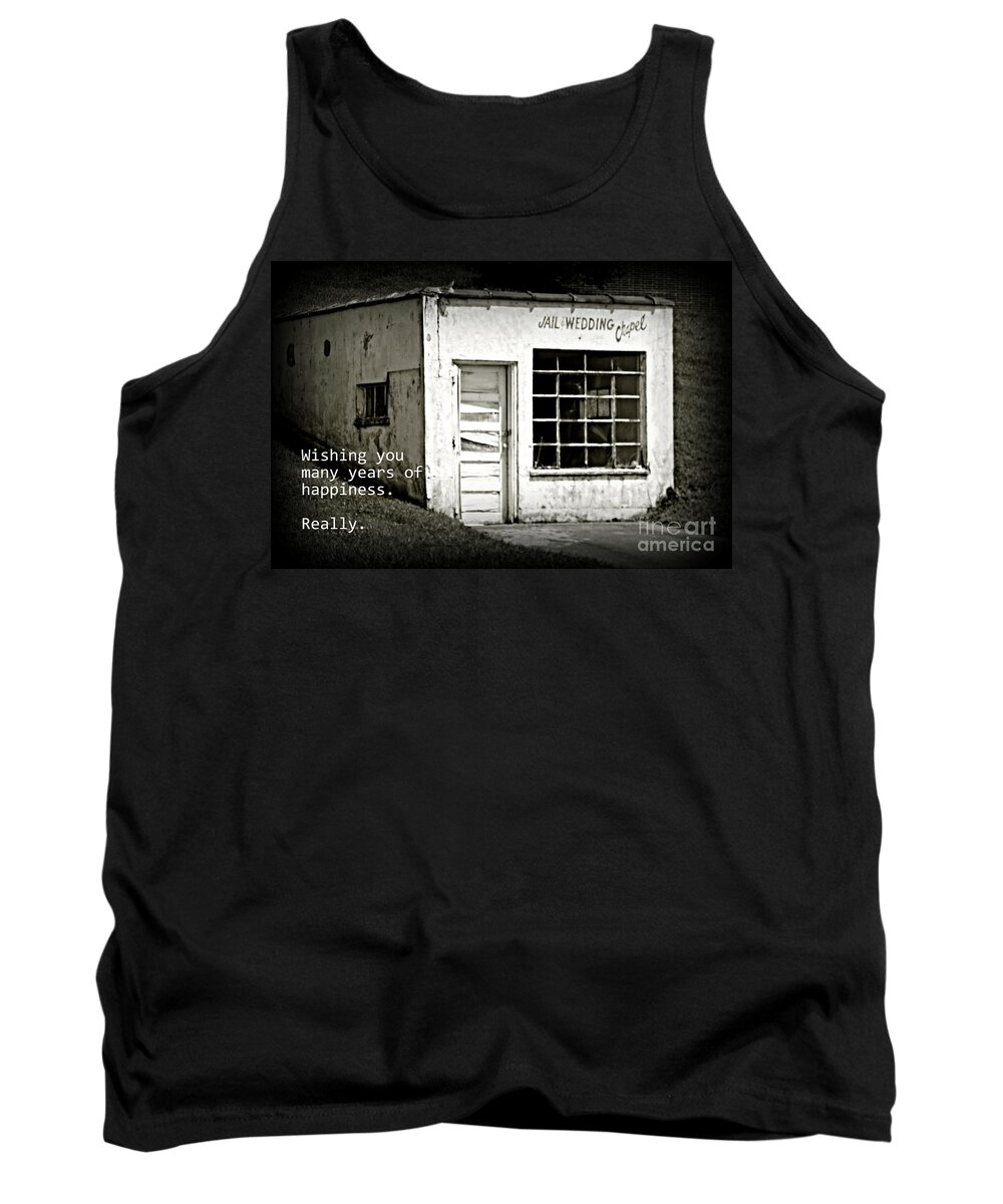 Jail Tank Top featuring the photograph Jail and Wedding Chapel by Valerie Reeves