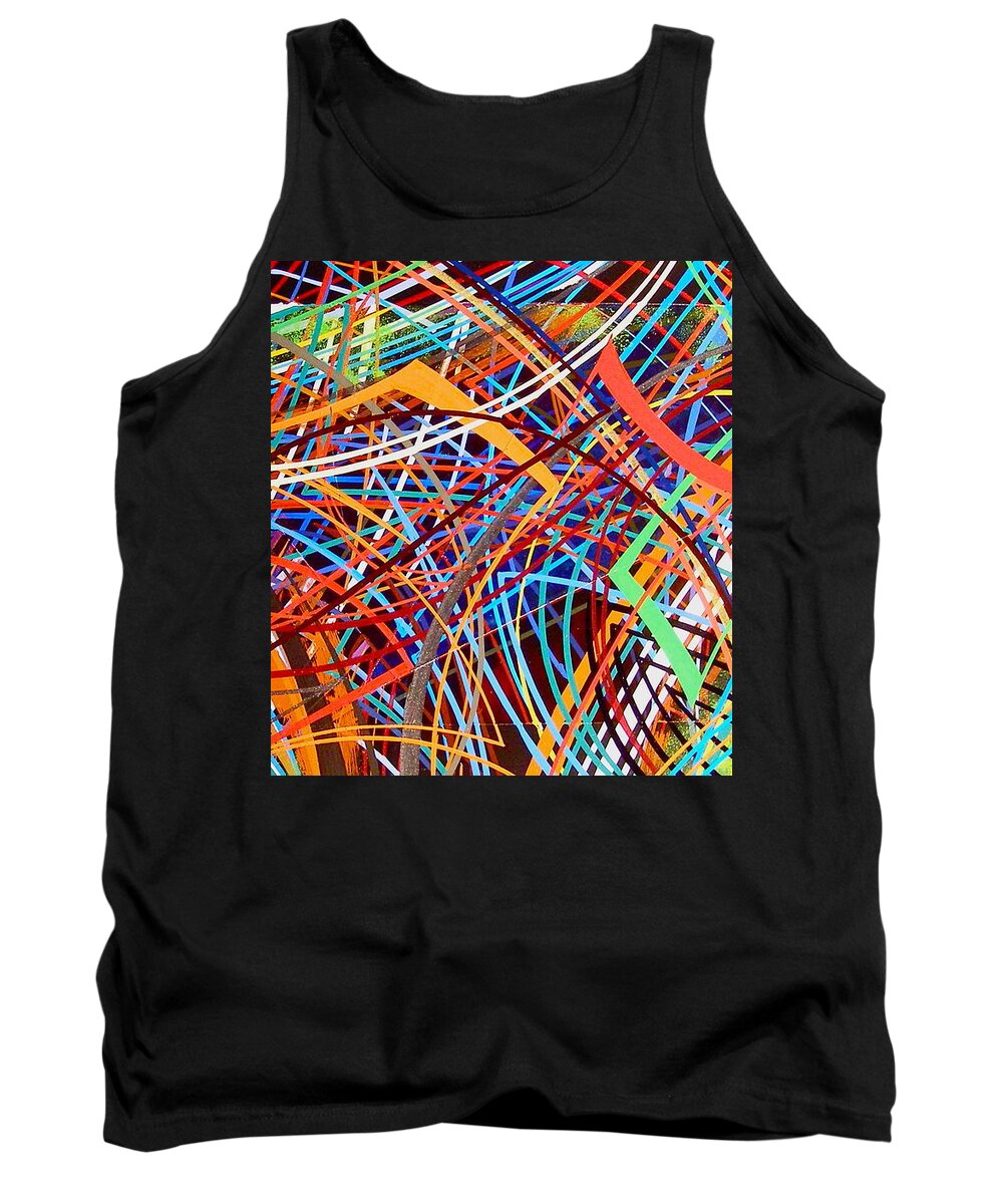 Hot Rod Art Tank Top featuring the painting Jazz One by Alan Johnson