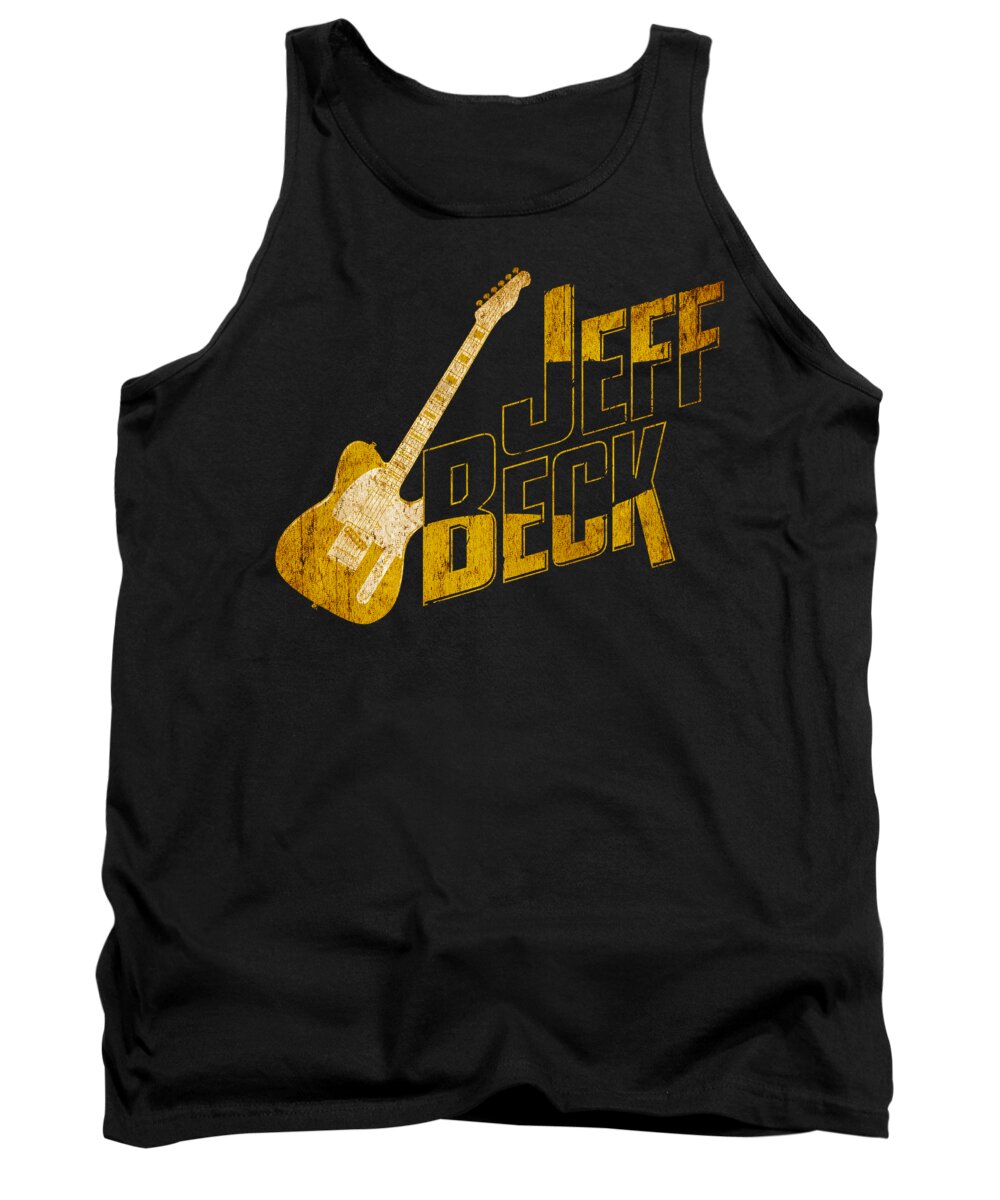  Tank Top featuring the digital art Jeff Beck - That Yellow Guitar by Brand A