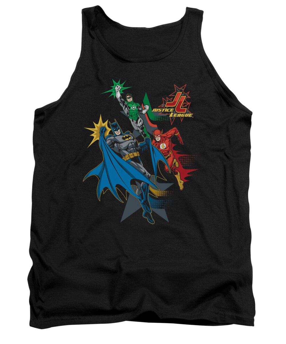 Tank Top featuring the digital art Jla - Action Stars by Brand A