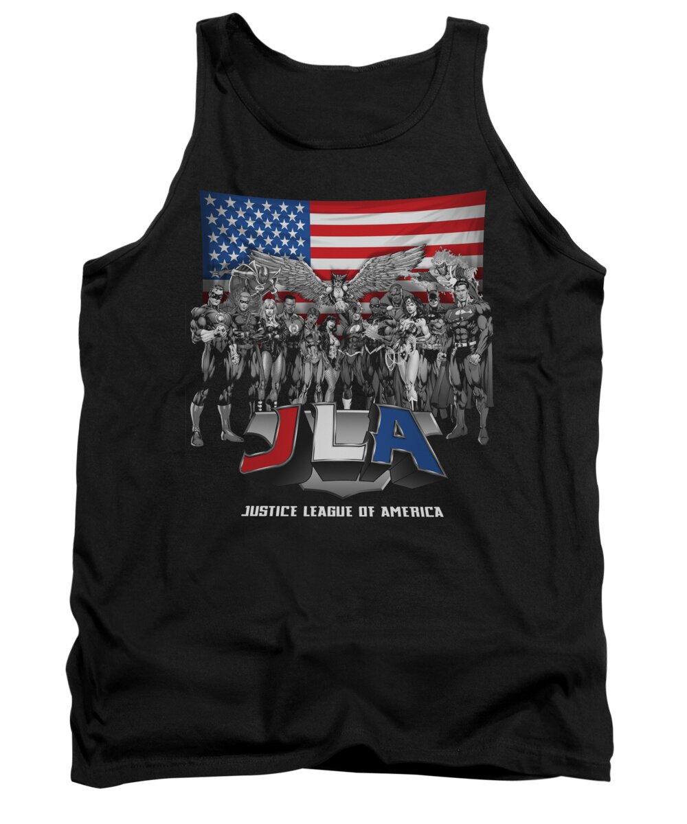  Tank Top featuring the digital art Jla - All American League by Brand A