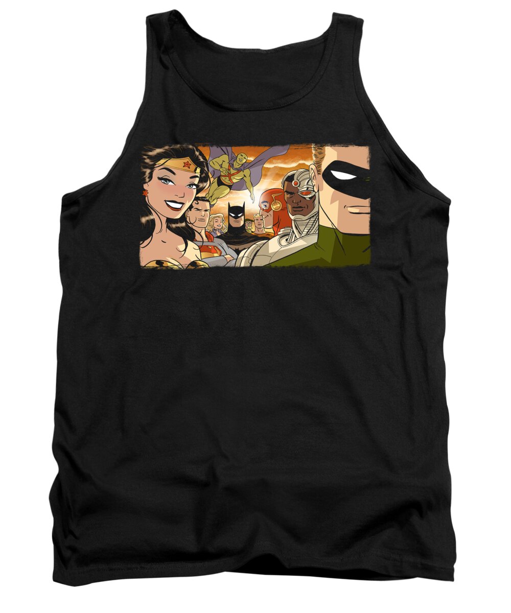  Tank Top featuring the digital art Jla - Cinematic League by Brand A