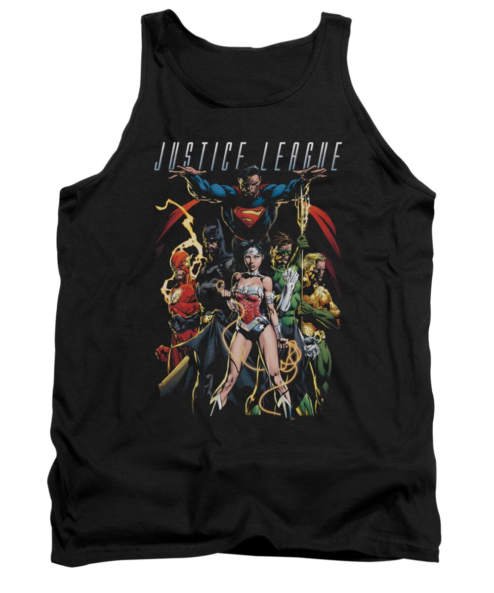 Justice League Of America Tank Top featuring the digital art Jla - Dark Days by Brand A