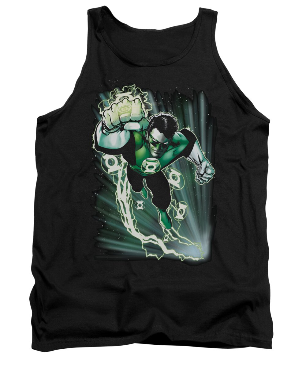  Tank Top featuring the digital art Jla - Emerald Energy by Brand A
