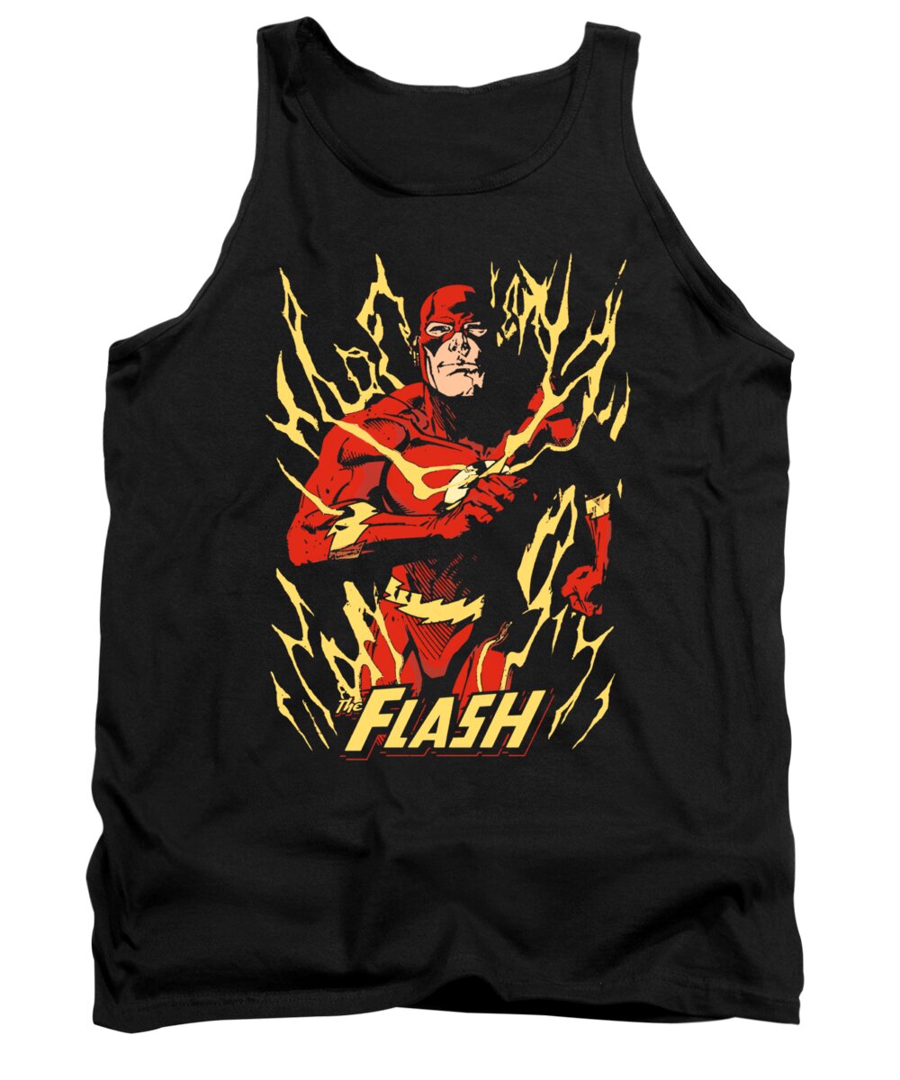  Tank Top featuring the digital art Jla - Flash Flare by Brand A