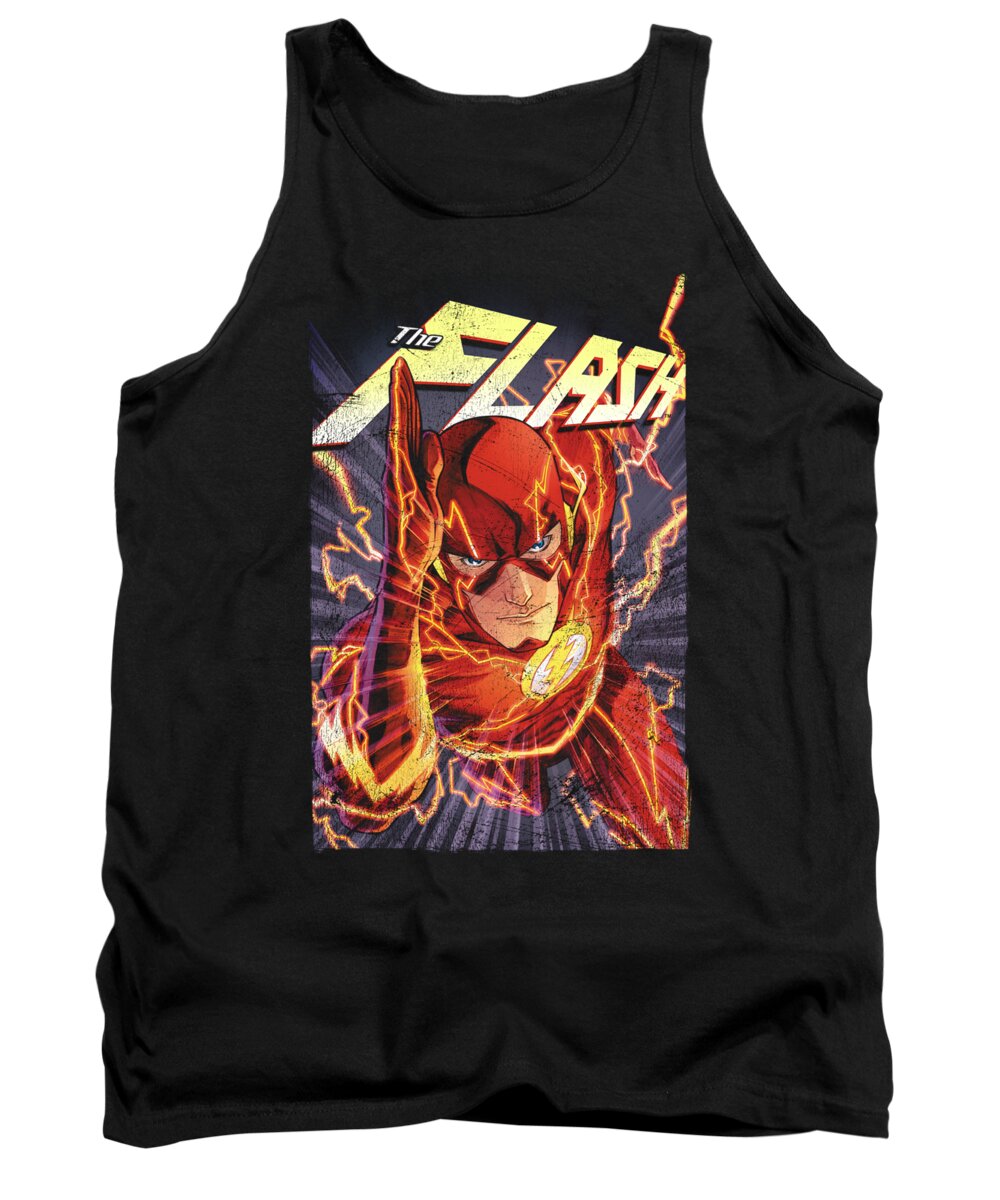  Tank Top featuring the digital art Jla - Flash One by Brand A
