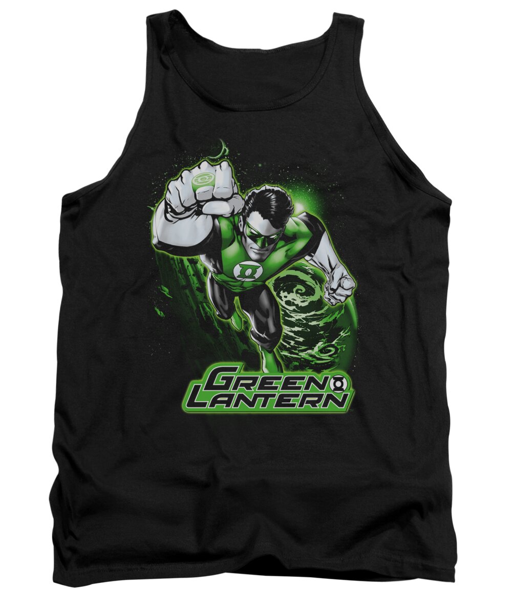  Tank Top featuring the digital art Jla - Green Lantern Green And Gray by Brand A