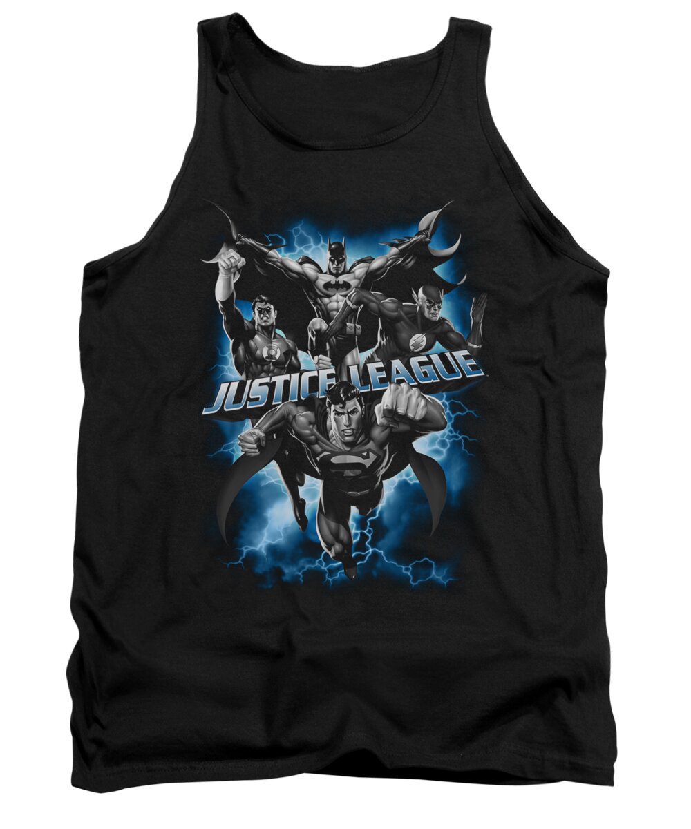 Justice League Of America Tank Top featuring the digital art Jla - Justice Storm by Brand A